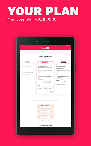LevelHealthApp Screenshot 1