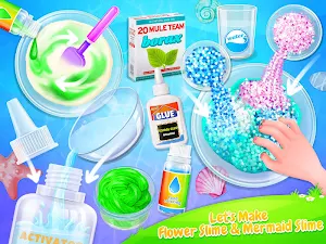 Fluffy Trendy Slime - Mermaid & Flower Slime Fun Screenshot 2
