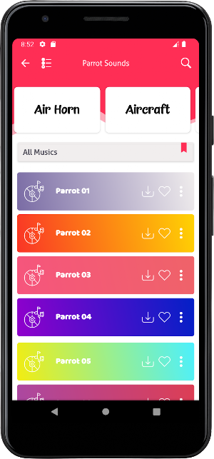 Parrot Sounds Screenshot 1