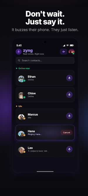 Zyng - Live Walkie Talkie Screenshot 3