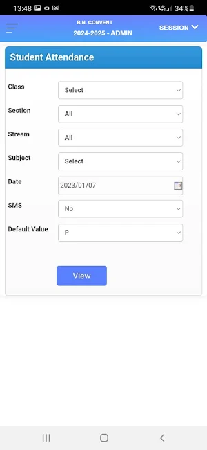 B.N. CONVENT TEACHER APP Screenshot 3