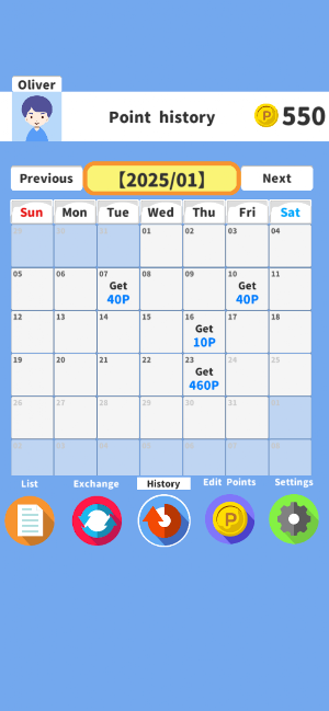 FamiPoi:Kids’ Help with Points Screenshot 2