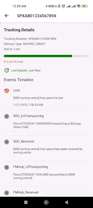 Shopee Tracking - SPX Tracker Screenshot 1