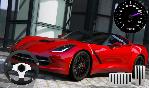 City Driving Chevrolet Corvette Parking Screenshot 2