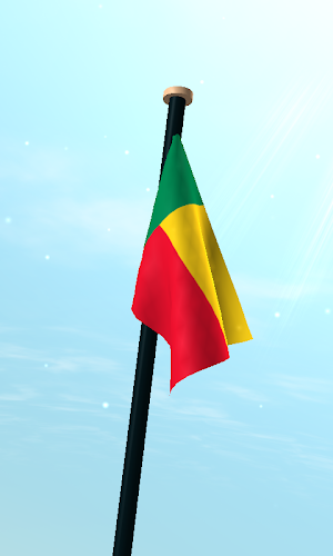 Benin Flag 3D Live Wallpaper Screenshot 2