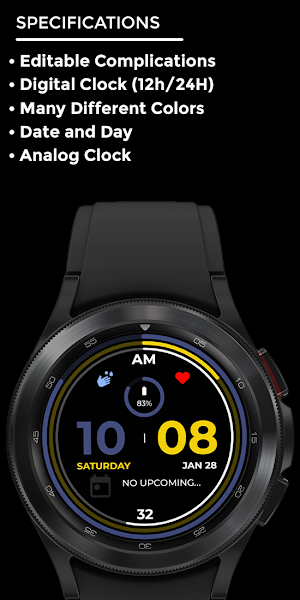Nighty Minimal 06 - watch face Screenshot 3