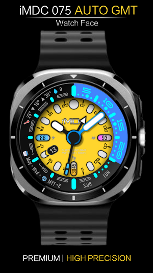 iMDC 075 AUTO GMT WATCH FACE Screenshot 2