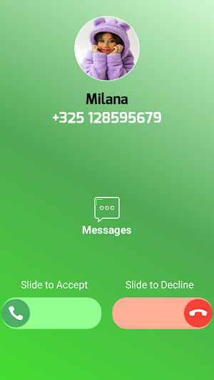MILANA KHAMETOVA FAKE CALL & C Screenshot 2