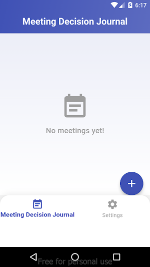 Meeting Decision Journal Screenshot 0
