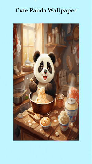 Cute Panda Cartoon Wallpapers Screenshot 0