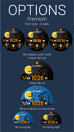 Halloween Watch Face HuskyDEV Screenshot 3