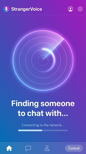 StrangerVoice: Random Chat App Screenshot 1
