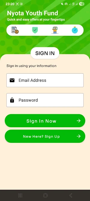 Nyota Youth Fund Screenshot 1