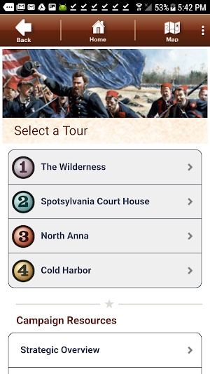 Overland Campaign Battle App Screenshot 2