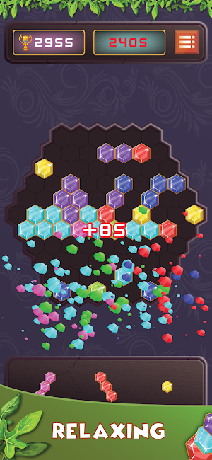 Hexagon Blocks - Fun puzzle Screenshot 2
