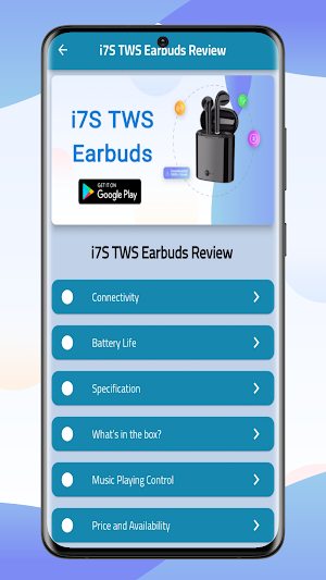 i7S TWS Earbuds Guide Screenshot 1