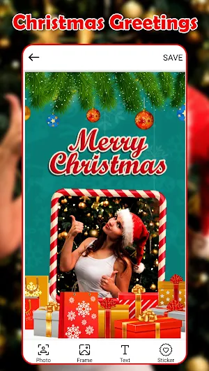Christmas Photo Frame, Editor Screenshot 2