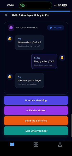 Learn Spanish offline Screenshot 3