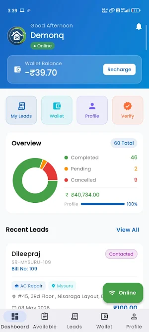 Service Raju Partner Screenshot 0