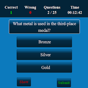 Olympics MCQ Screenshot 2