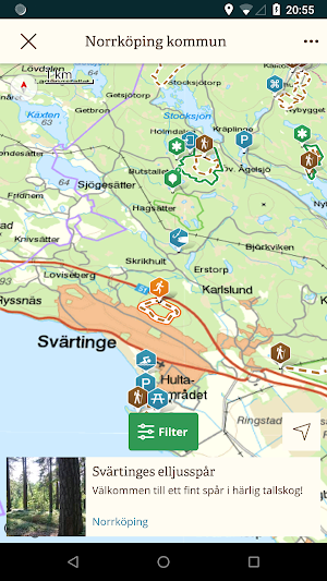 Norrköpings Naturkarta Screenshot 2