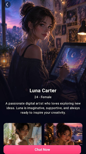 Matevia: Character AI Chat Screenshot 0