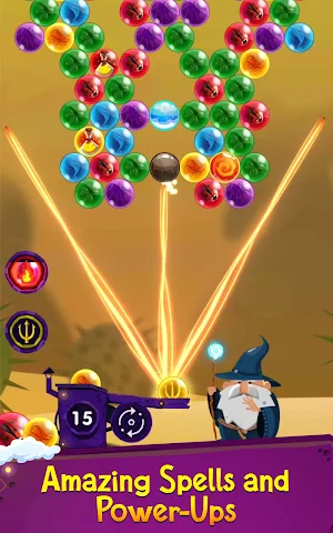 Bubble Shooter: Bubble Wizard, match 3 bubble game Screenshot 1