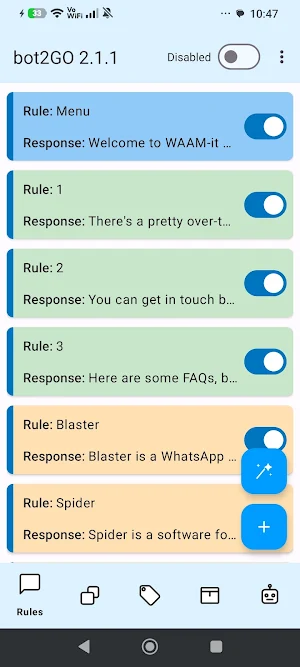 bot2GO - Auto Reply Screenshot 1