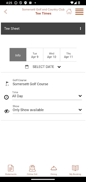 Somersett Golf & Country Club Screenshot 1