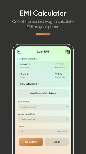 EMI Calculator - Loan Planner Screenshot 3