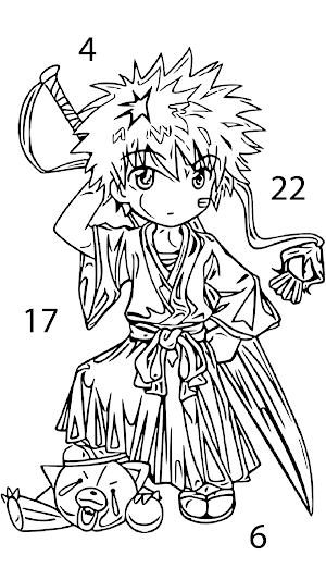 Anime color by number Screenshot 2