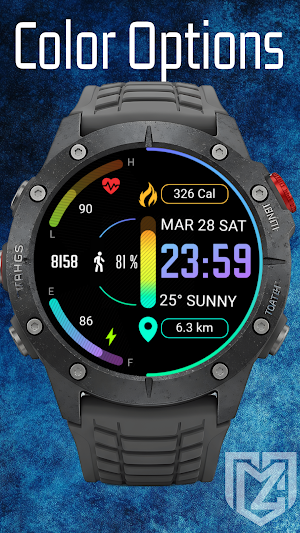 Rainbow Watch Face Screenshot 2