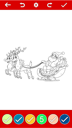 Christmas Color By Number Book Screenshot 1