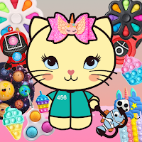 Miss Kitty Fishing Fidget Toy