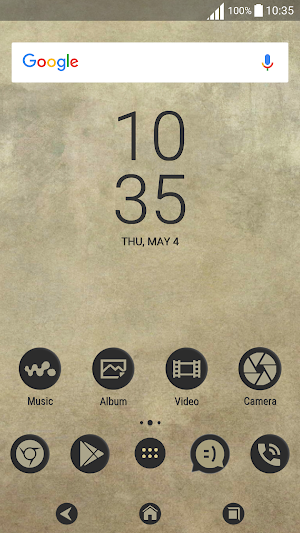 shadowy | Xperia™ Theme + icons Screenshot 0