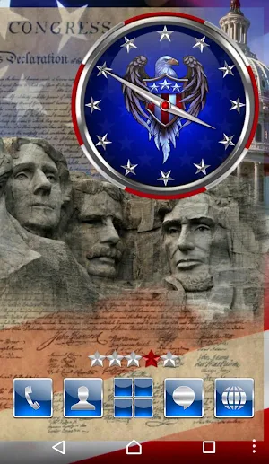 Independence Day Clock Widget Screenshot 2