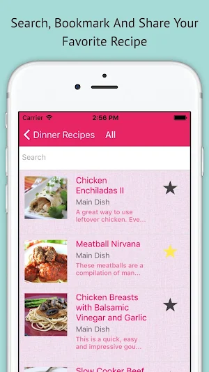 Dinner Recipes Pro Screenshot 1