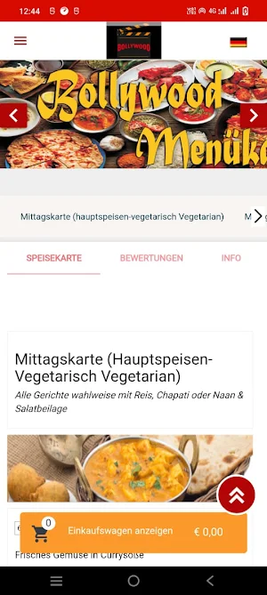 Restaurant Bollywood Screenshot 1