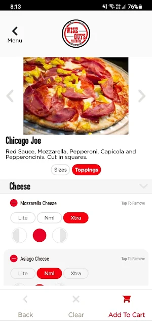 Wise Guys Pizzeria Screenshot 3