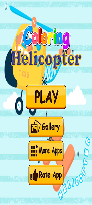 Helicopter Coloring Screenshot 1
