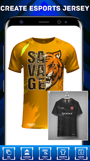 Jersey Maker Esports Gamer Art Screenshot 1