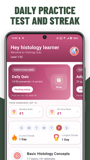 Histology Quiz Practice Screenshot 0