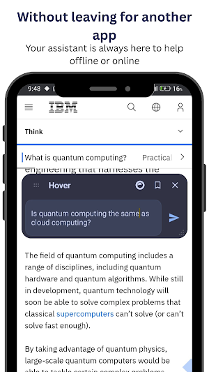 Hover - Floating AI & Notes Screenshot 1