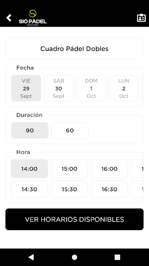SIO Padel Indoor Screenshot 3