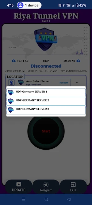 Riya Tunnel VPN Screenshot 1
