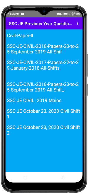 SSC JE Civil Electrical Papers Screenshot 1