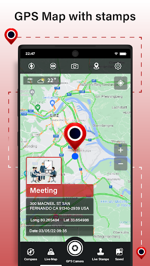 GPS Map Camera Stamp Photo App Screenshot 3
