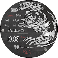 BFF86- Blackboard Art Bear