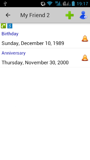 Birthdays & Other Events Reminder Screenshot 1