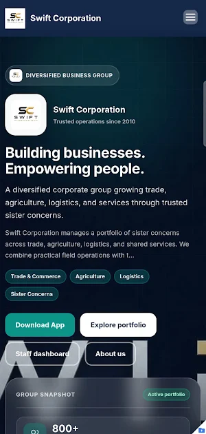 Swift Corporation Screenshot 0